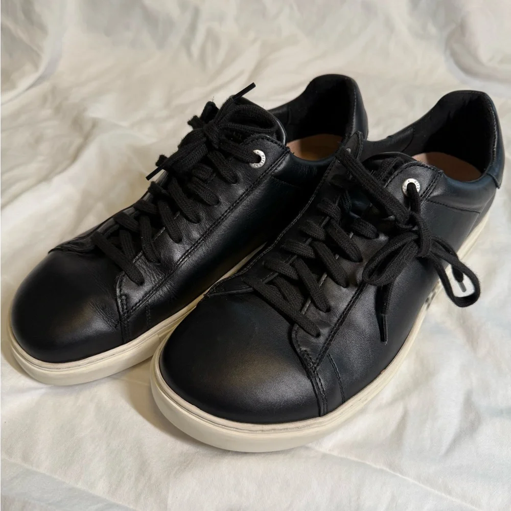 Birkenstock Bend Low Black Leather Sneakers EU 43 US 10–10.5 GUC - Picture 10 of 11